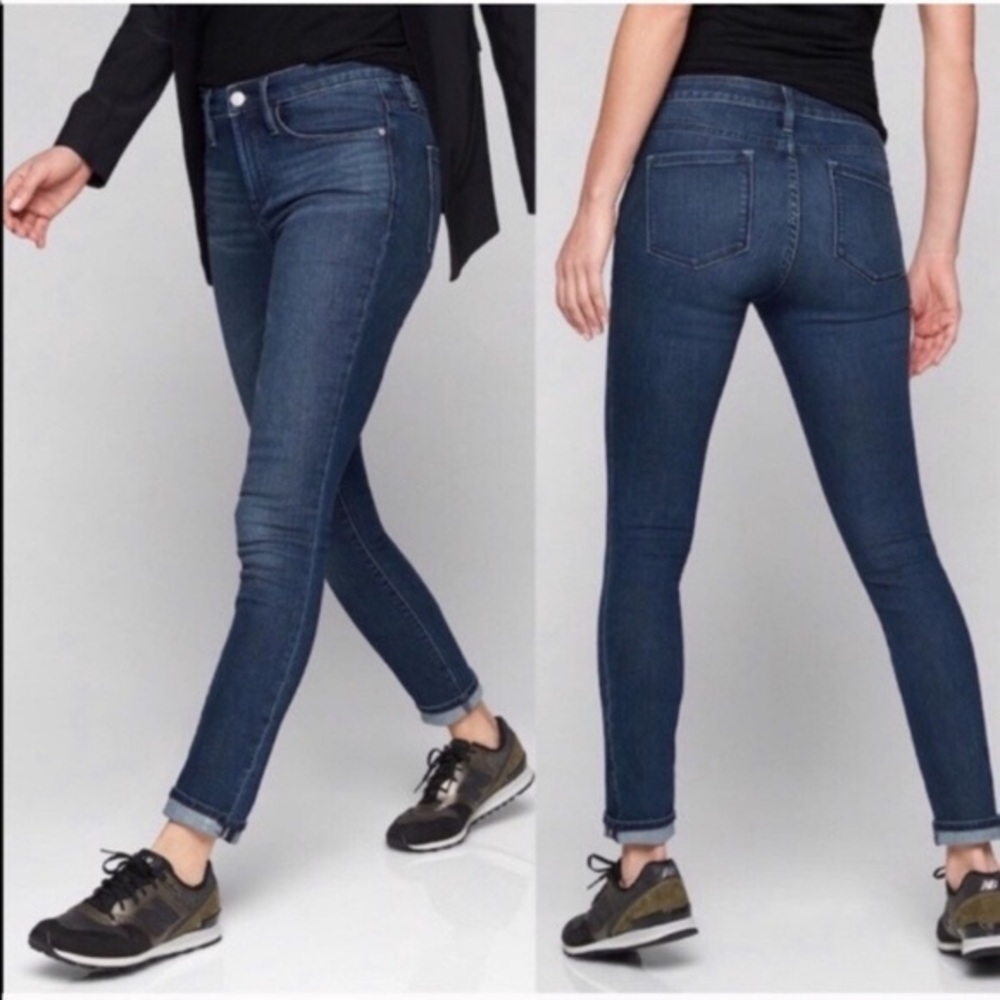 Athleta Sculptek Dark Wash Skinny Jeans